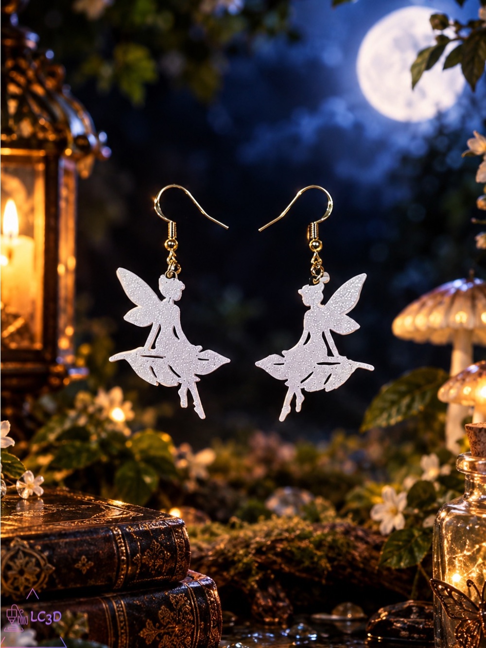 Fairy On The Feather Earrings Women Jewelry